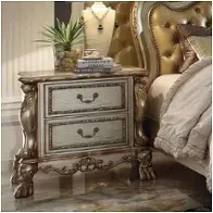 23163 Acme Furniture Dresden - Gold Patina Bedroom Furniture Nightstand