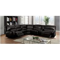 54150 Acme Furniture Saul - Black Living Room Furniture Sectional