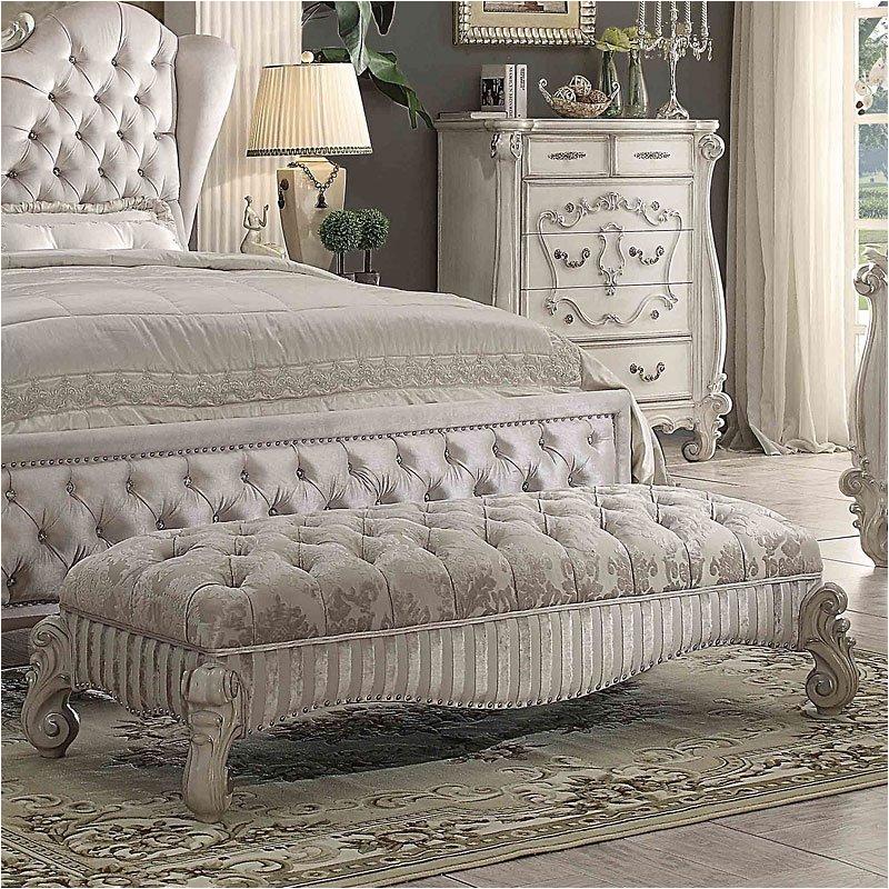 96540 Acme Furniture Versailles - Bone White Bedroom Furniture Benche