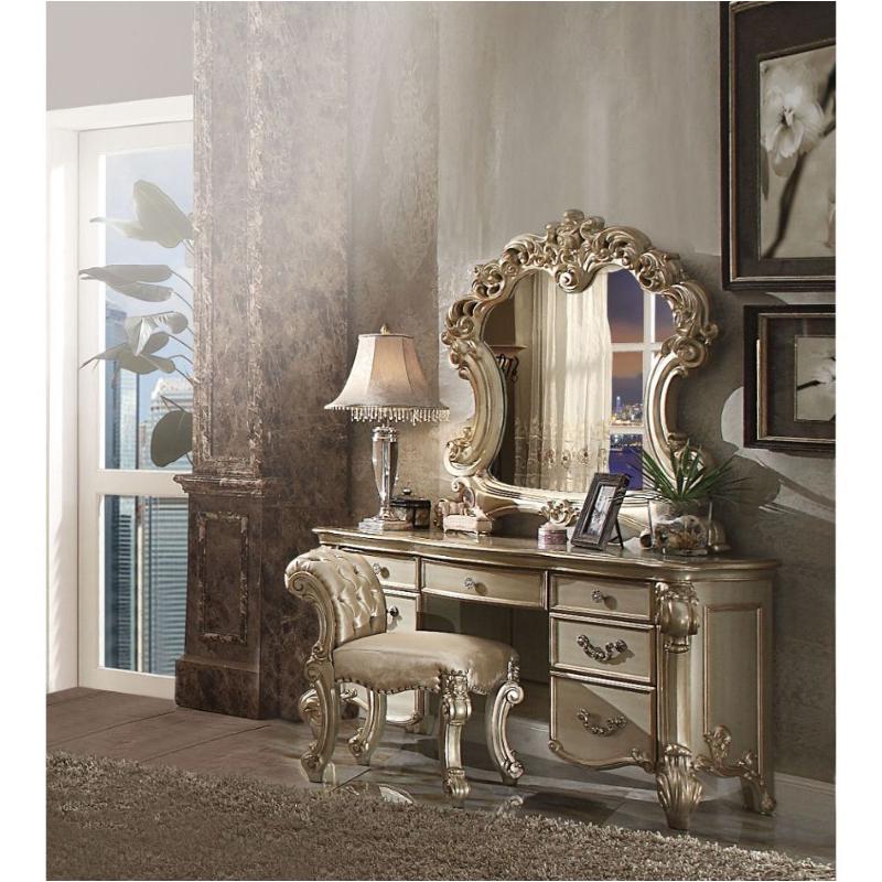 23007 Acme Furniture Vendome - Gold Patina Bedroom Furniture Vanitie