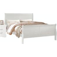 23840f Acme Furniture Louis Philippe - White Bedroom Furniture Bed