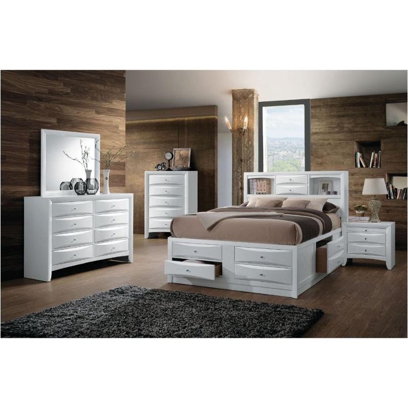 21700q Acme Furniture Ireland - White Bedroom Furniture Bed