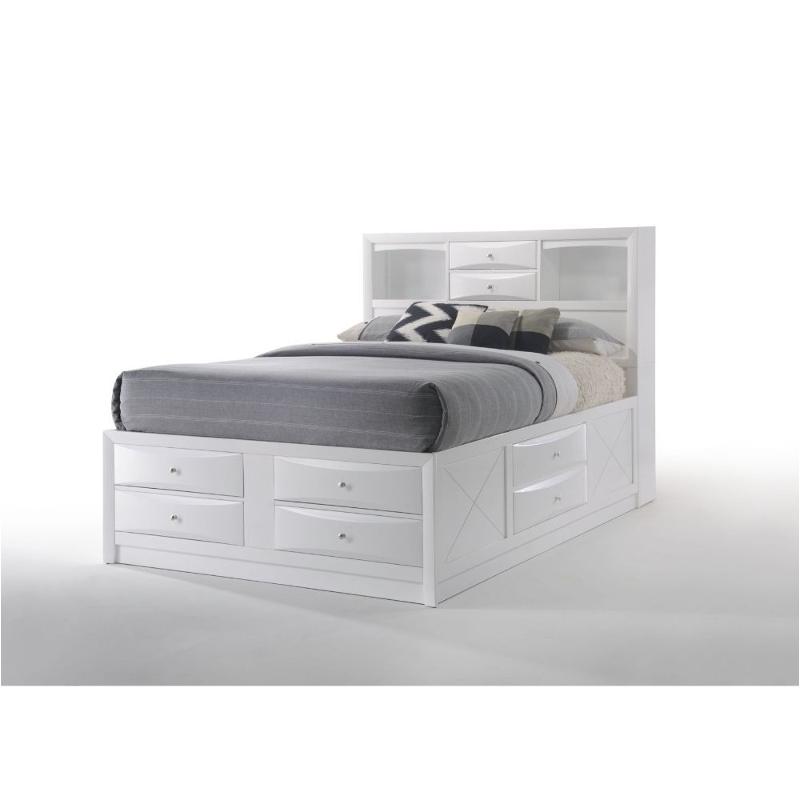 21710f Acme Furniture Ireland - White Bedroom Furniture Bed