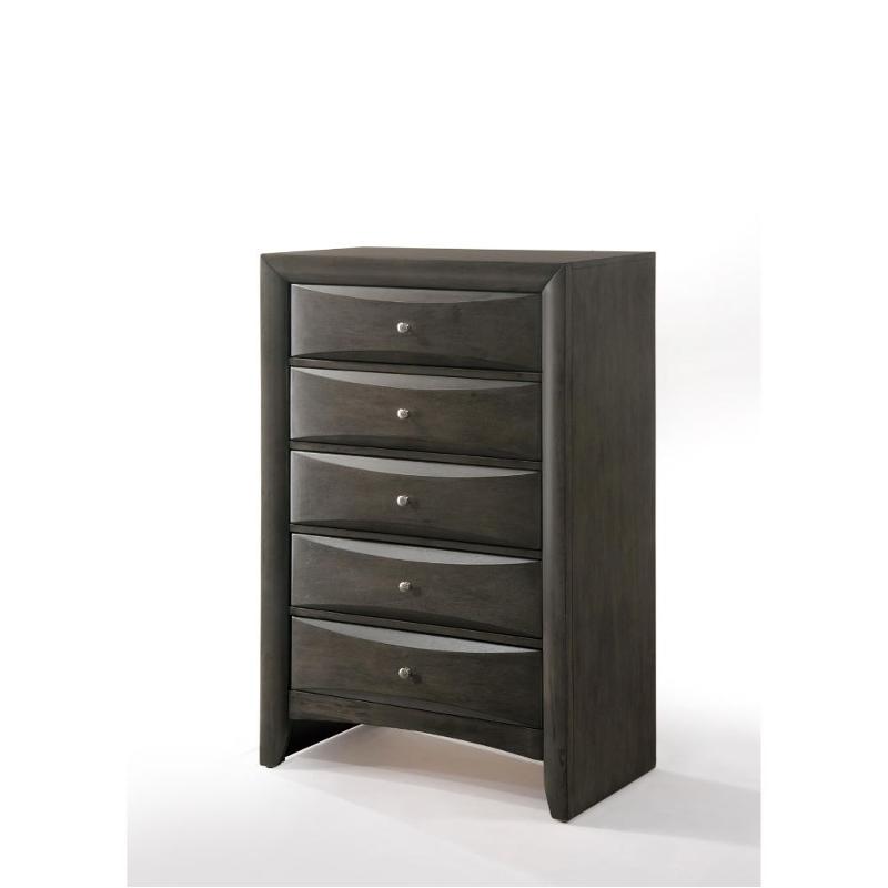 22707 Acme Furniture Ireland - Gray Oak Bedroom Furniture Chest