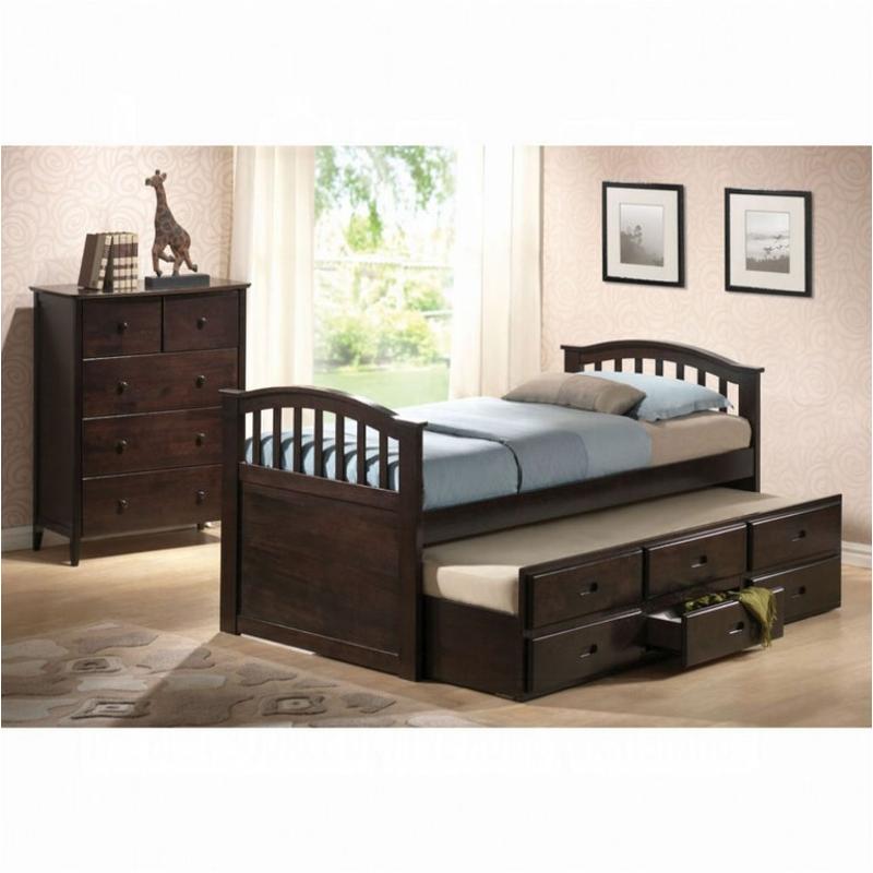 04993 Acme Furniture San Marino - Dark Walnut Bedroom Furniture Bed