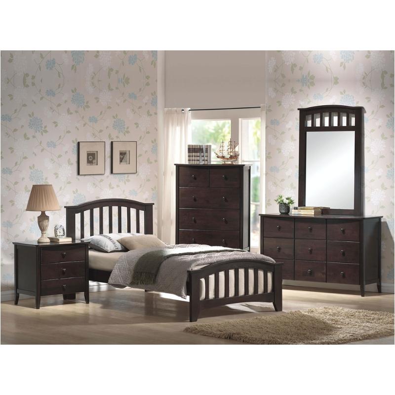 04980t Acme Furniture San Marino - Dark Walnut Bedroom Furniture Bed