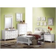 09150t Acme Furniture San Marino - White Bedroom Furniture Bed