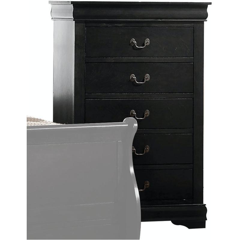 23736 Acme Furniture Louis Philippe - Black Bedroom Furniture Chest