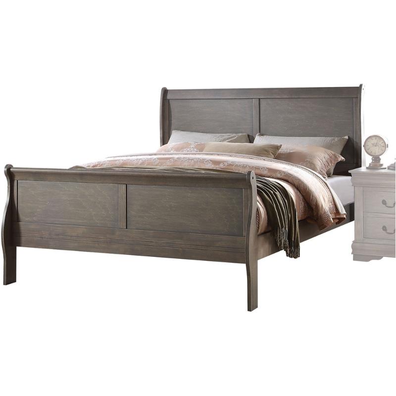 23860q Acme Furniture Louis Philippe - Gray Bedroom Furniture Bed