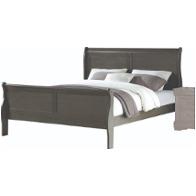 26805f Acme Furniture Louis Philippe - Dark Gray Bedroom Furniture Bed