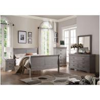 25497ek Acme Furniture Louis Philippe Iii - Gray Bedroom Furniture Bed