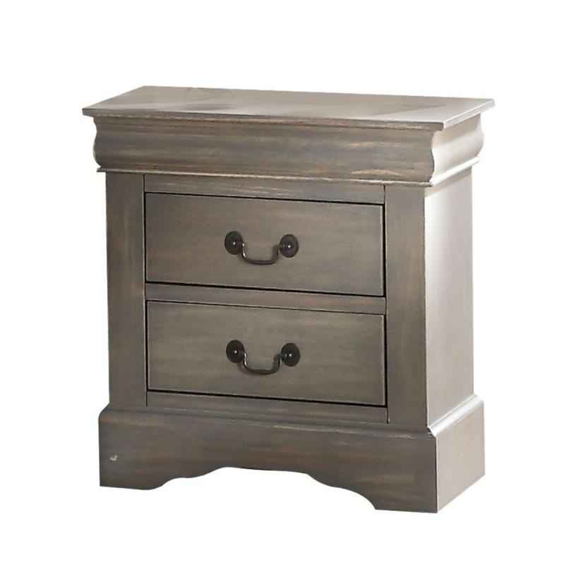 25503 Acme Furniture Louis Philippe Iii - Gray Bedroom Furniture Nightstand