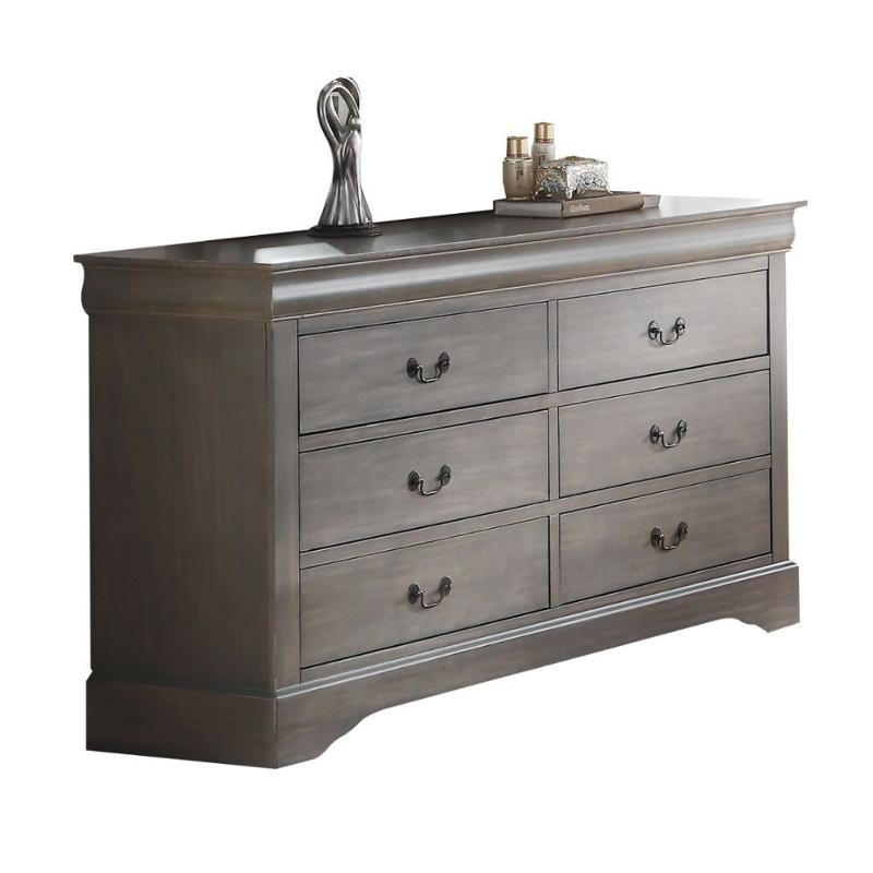 25505 Acme Furniture Louis Philippe Iii - Gray Bedroom Furniture Dresser