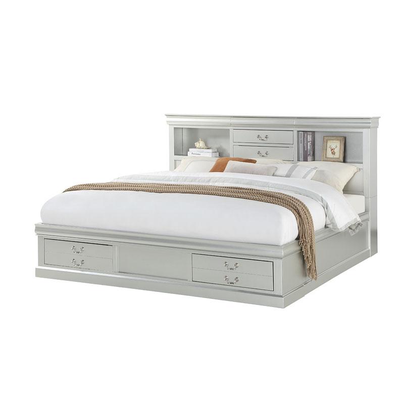 24920q Acme Furniture Louis Philippe Iii - Platinum Bedroom Furniture Bed