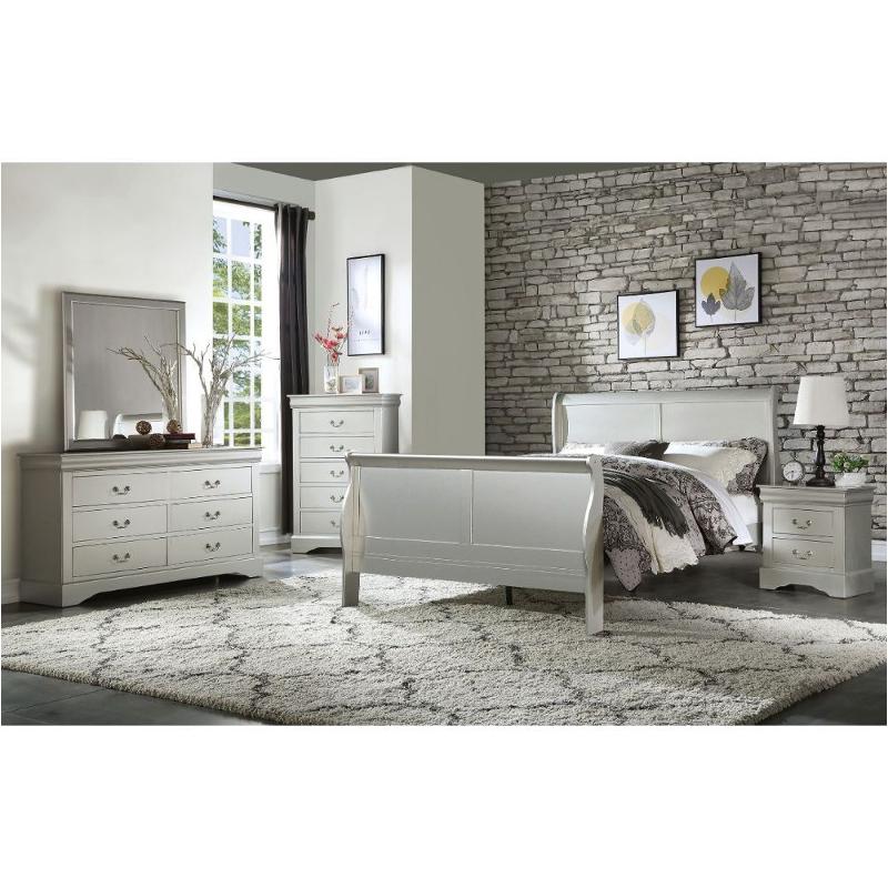 26700q Acme Furniture Louis Philippe Iii - Platinum Bedroom Furniture Bed