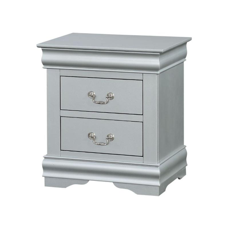 26703 Acme Furniture Louis Philippe Iii - Platinum Bedroom Furniture Nightstand