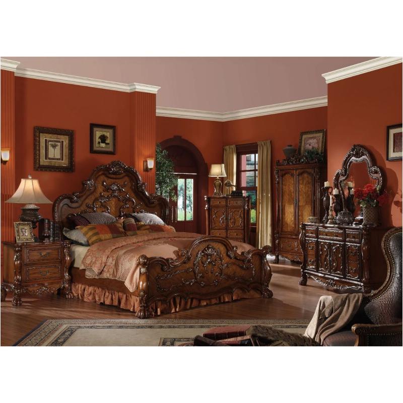 12134ck Acme Furniture Dresden - Cherry Oak Bedroom Furniture Bed