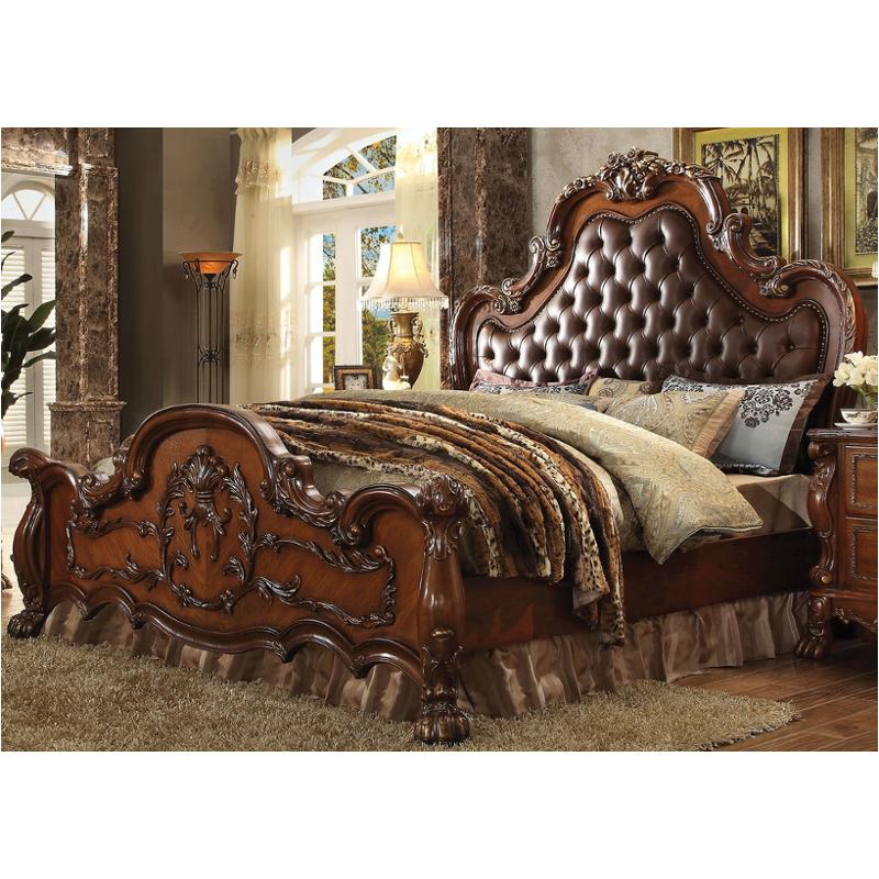 23140q Acme Furniture Dresden - Cherry Oak Bedroom Furniture Bed