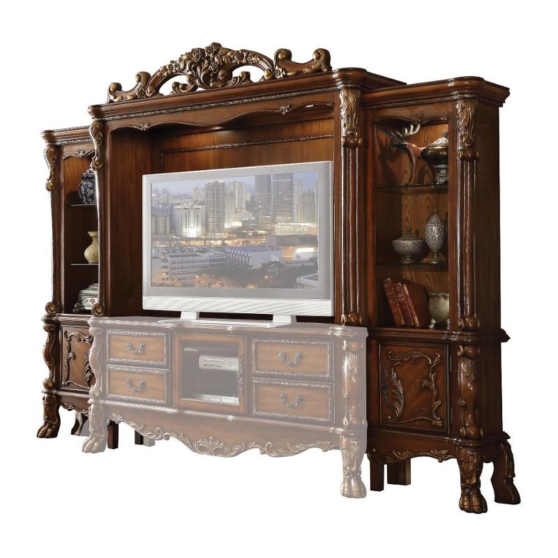 91335lp Acme Furniture Dresden - Cherry Oak Home Entertainment Furniture Entertainment Center