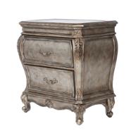 20543 Acme Furniture Chantelle - Antique Platinum Bedroom Furniture Nightstand