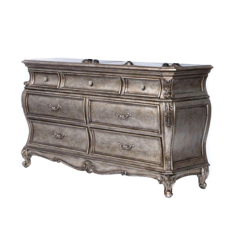 20545 Acme Furniture Chantelle - Antique Platinum Bedroom Furniture Dresser