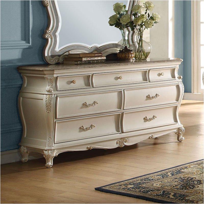 23545 Acme Furniture Chantelle - Pearl White Bedroom Furniture Dresser