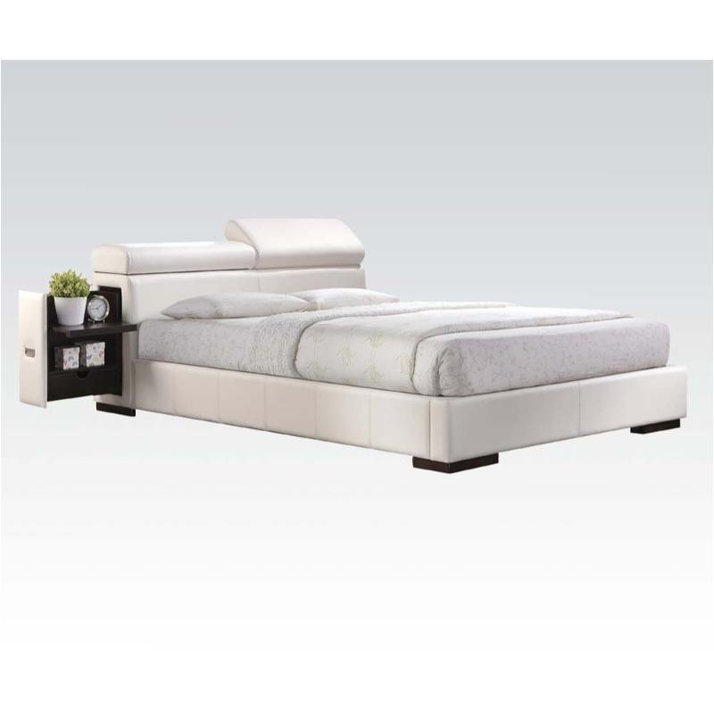 20417ek Acme Furniture Manjot - White Bedroom Furniture Bed