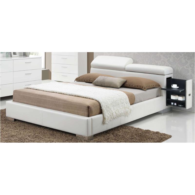 20420q Acme Furniture Manjot - White Bedroom Furniture Bed