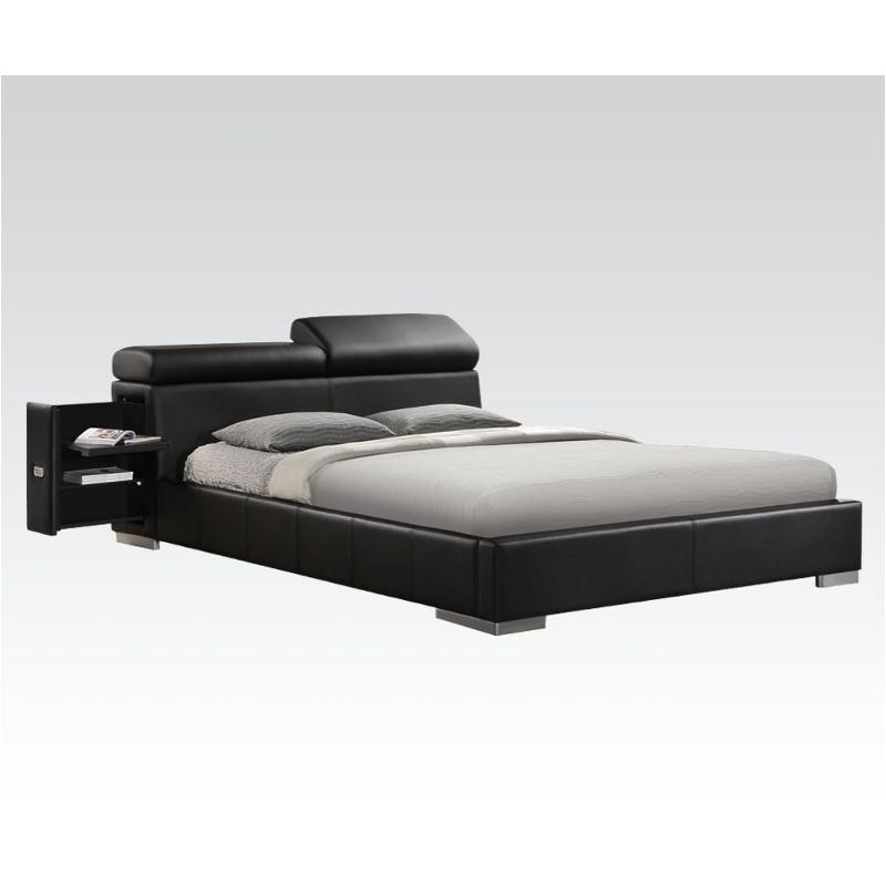 20747ek Acme Furniture Manjot - Black Bedroom Furniture Bed