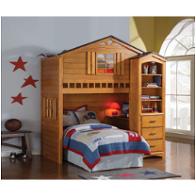 10160 Acme Furniture Tree House - Rustic Oak Bedroom Furniture Bed