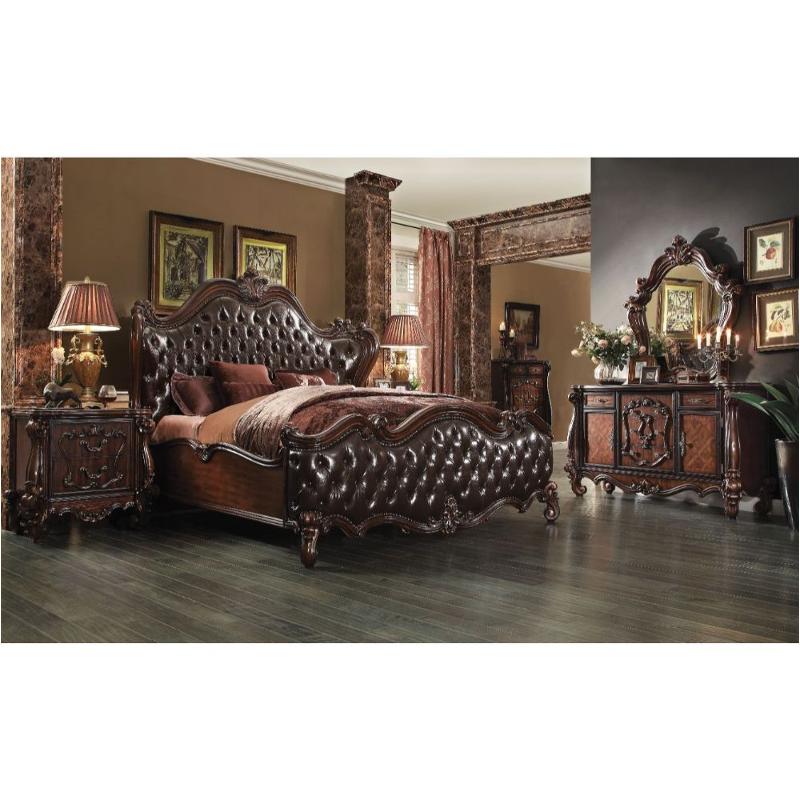 21114ck Acme Furniture Versailles - Cherry Oak Bedroom Furniture Bed