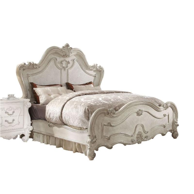 21760q Acme Furniture Versailles - Bone White Bedroom Furniture Bed