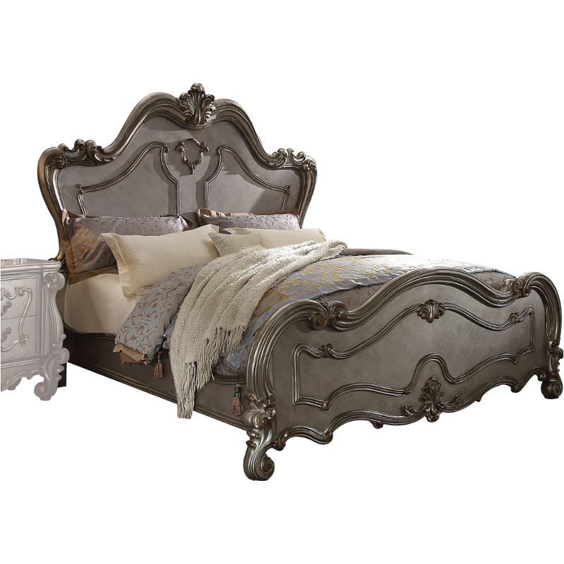 26857ek Acme Furniture Versailles - Antique Platinum Bedroom Furniture Bed