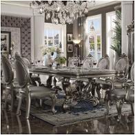 66820 Acme Furniture Versailles - Antique Platinum Dining Room Furniture Dining Table