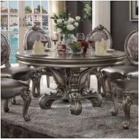 66840 Acme Furniture Versailles - Antique Platinum Dining Room Furniture Dining Table