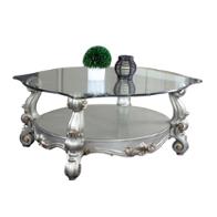 86845 Acme Furniture Versailles - Antique Platinum Living Room Furniture Cocktail Table