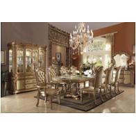 63000 Acme Furniture Vendome - Gold Patina Dining Room Furniture Dining Table