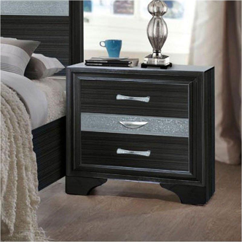 25903 Acme Furniture Naima - Black Bedroom Furniture Nightstand