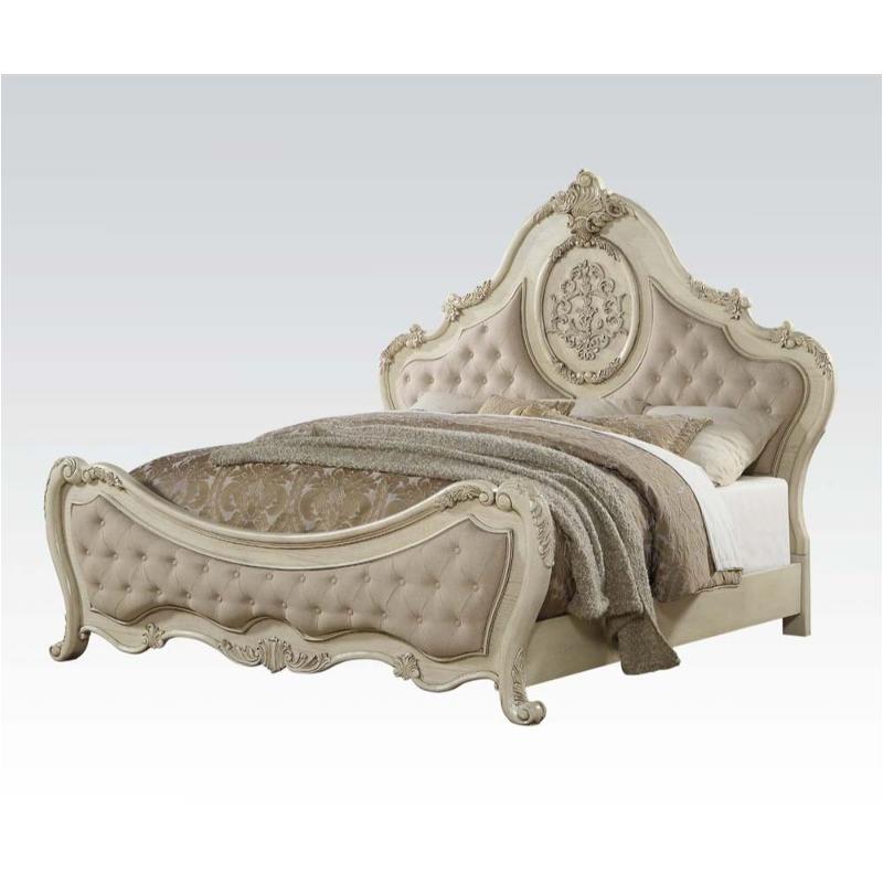 27007ek Acme Furniture Ragenardus - Antique White Bedroom Furniture Bed