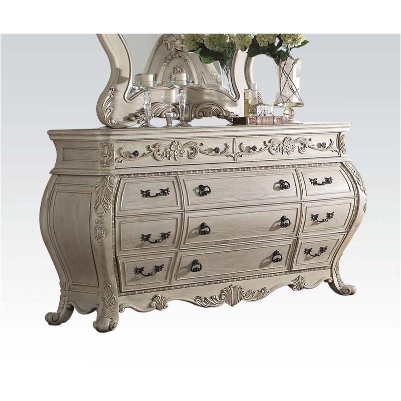 27015 Acme Furniture Ragenardus - Antique White Bedroom Furniture Dresser