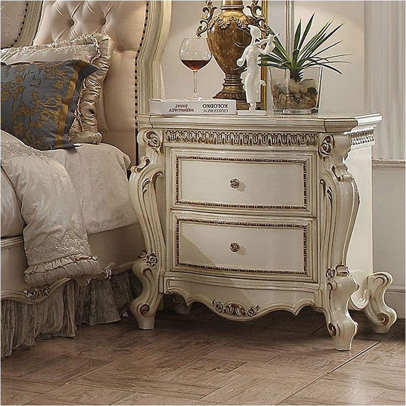 26883 Acme Furniture Picardy - Antique Pearl Bedroom Furniture Nightstand