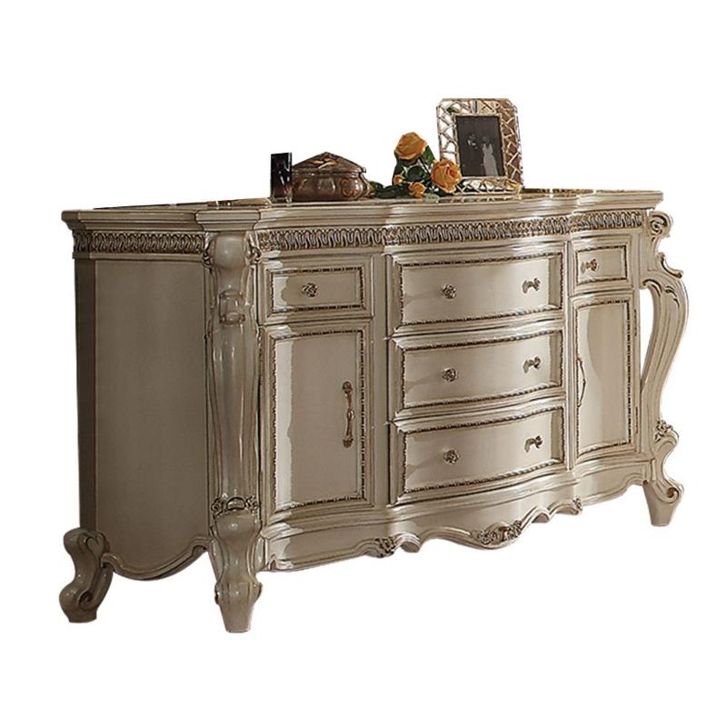 26885 Acme Furniture Picardy - Antique Pearl Bedroom Furniture Dresser