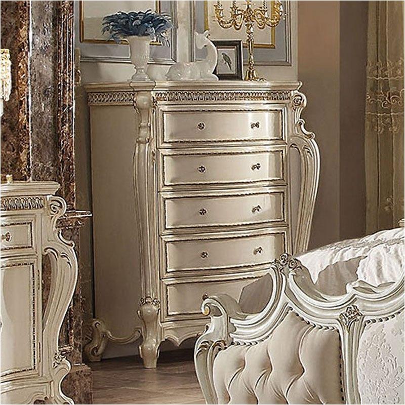 26886 Acme Furniture Picardy - Antique Pearl Bedroom Furniture Chest