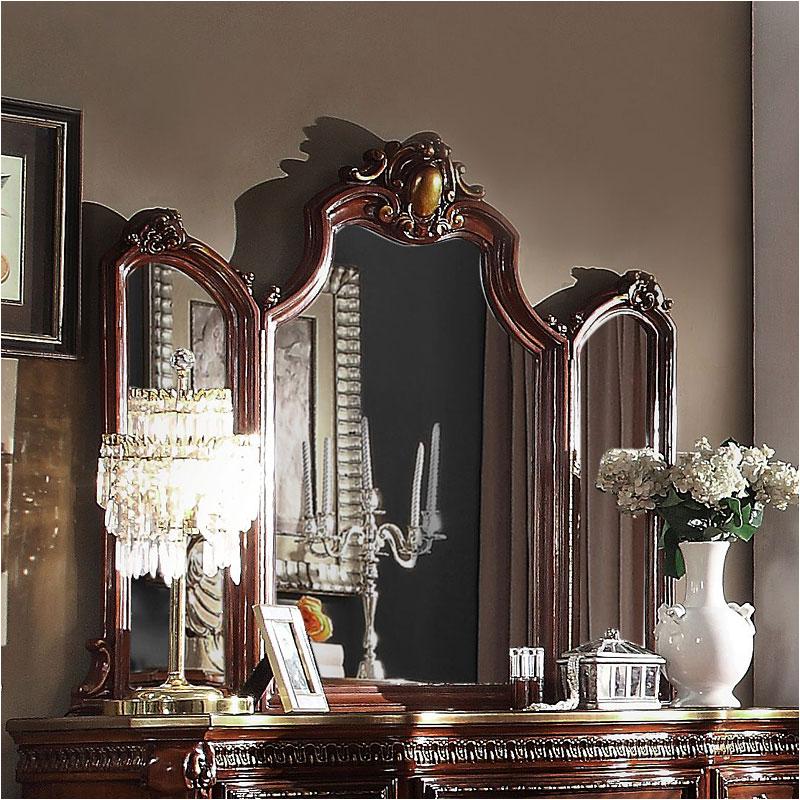 27844 Acme Furniture Picardy - Cherry Oak Bedroom Furniture Mirror