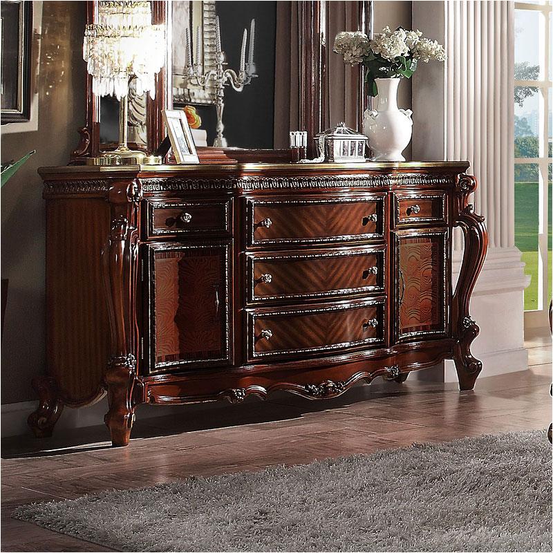 27845 Acme Furniture Picardy - Cherry Oak Bedroom Furniture Dresser