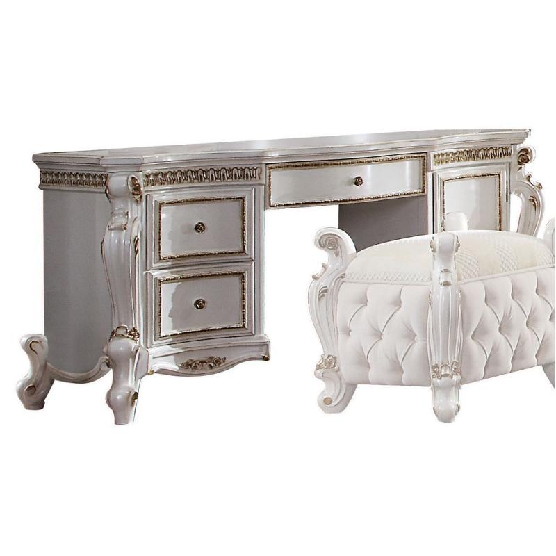 27884 Acme Furniture Picardy - Antique Pearl Bedroom Furniture Vanitie