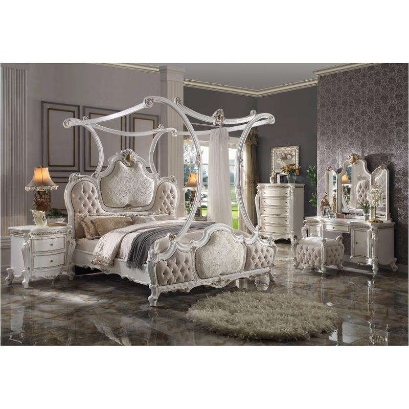 28204ck-hb Acme Furniture Picardy - Antique Pearl Bedroom Furniture Bed