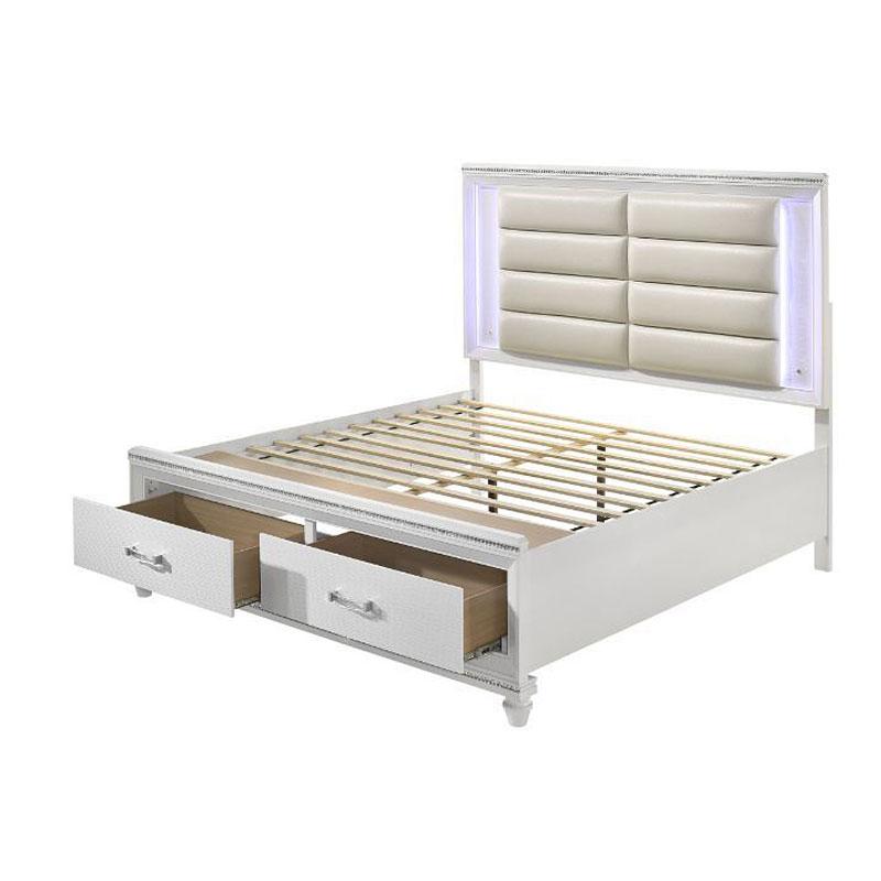 28740q Acme Furniture Sadie - White Bedroom Furniture Bed