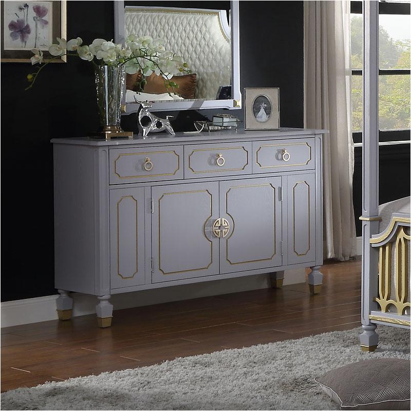 28865 Acme Furniture House Marchese - Pearl Gray Bedroom Furniture Dresser