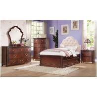 30265f Acme Furniture Cecilie - Cherry Bedroom Furniture Bed